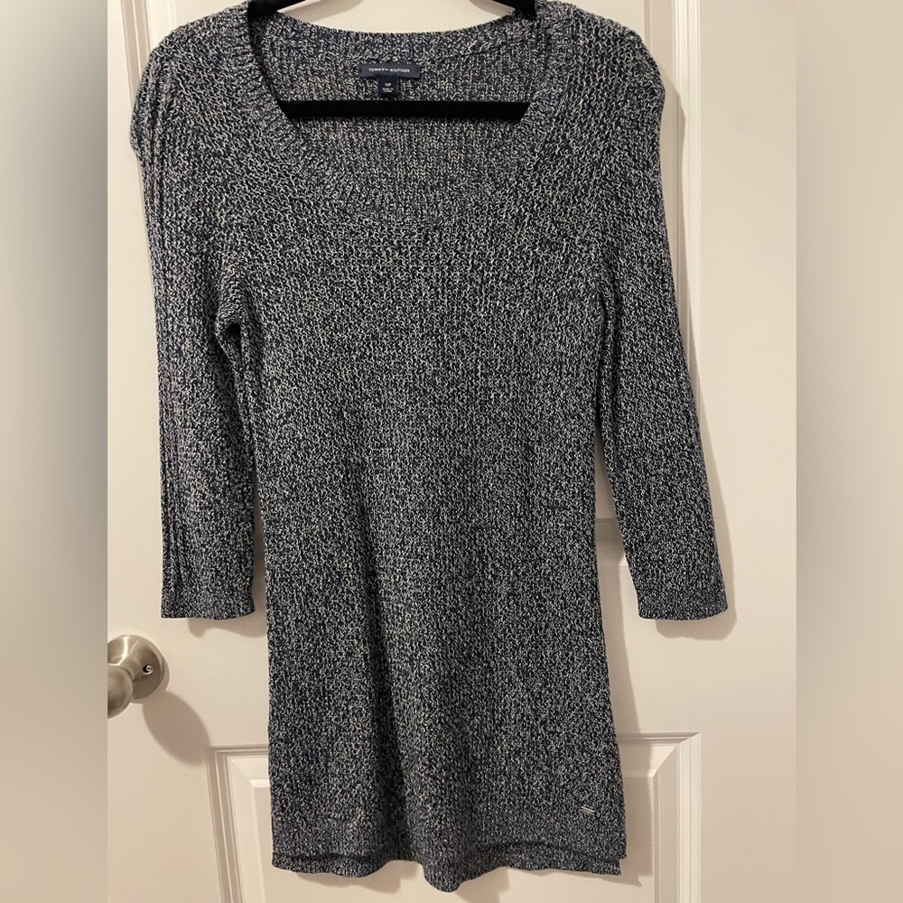 NWOT Tommy Hilfiger. Size small. Navy blue with white sweater.